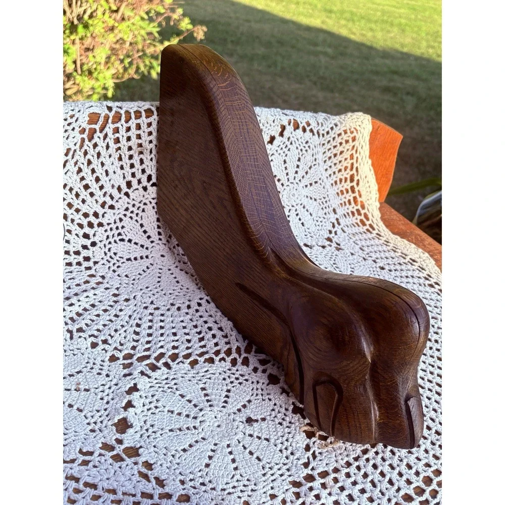 Antique Hand Carved Victorian Oak Wood Claw Foot Table Leg Farmhouse Decor